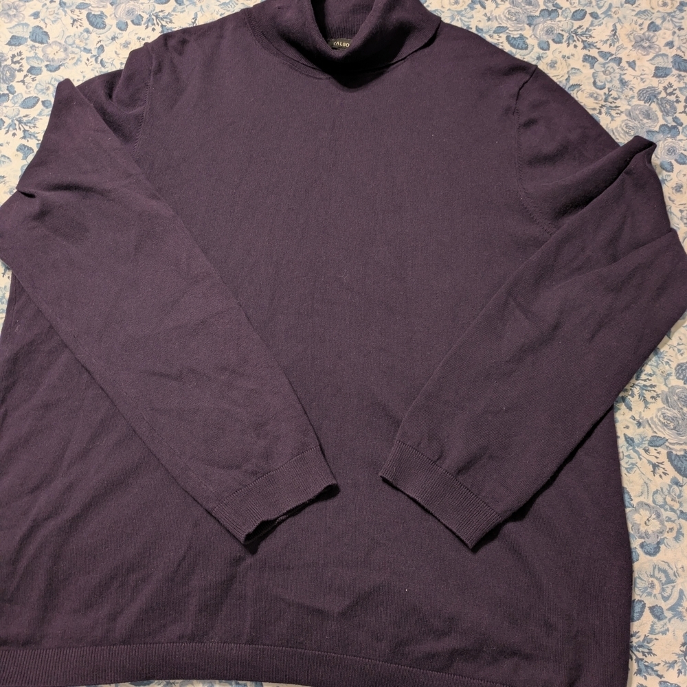 Talbots Deep Purple Turtleneck Sweater
